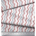 thumbnail image 3 of Soimoi Poly Georgette Fabric Waves Artistic Printed Fabric 1 Yard 42 Inch Wide, 3 of 3