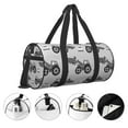 thumbnail image 5 of Fotbe Gray Tractor Pattern Foldable Sports Gym Bag with Wet Dry Pocket, Ultralight Travel Bag, Large Capacity Duffel Bag, Splash Proof Carry on Bag, Overnight Bag, Weekender Bag, 5 of 8