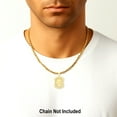 thumbnail image 3 of 10k 10kt Yellow Gold Mens Jesus Religious Charm Pendant for Men, 3 of 3
