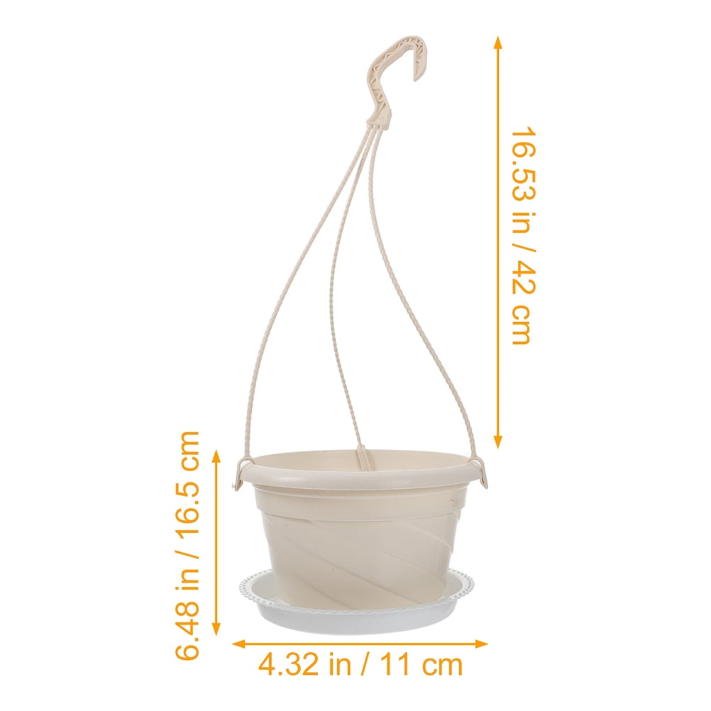 GETAJGHSD Wall Hanging Planters White Plastic 8 Sets