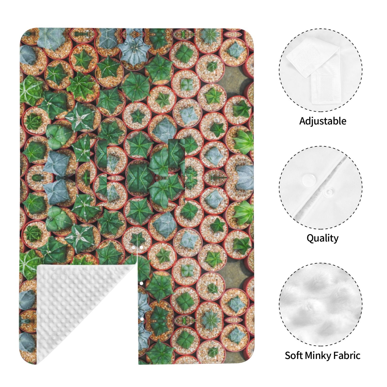 Car Seat Cover Baby - Cactus 4 Breathable Infant Car Seat Cover for Baby Carseat, Lightweight Comfort Baby Essentials Must Haves Newborn Stuff for Girl Boy