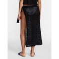 thumbnail image 3 of No Boundaries Crochet Knit Skirt with Side Tie, Women's, 3 of 6
