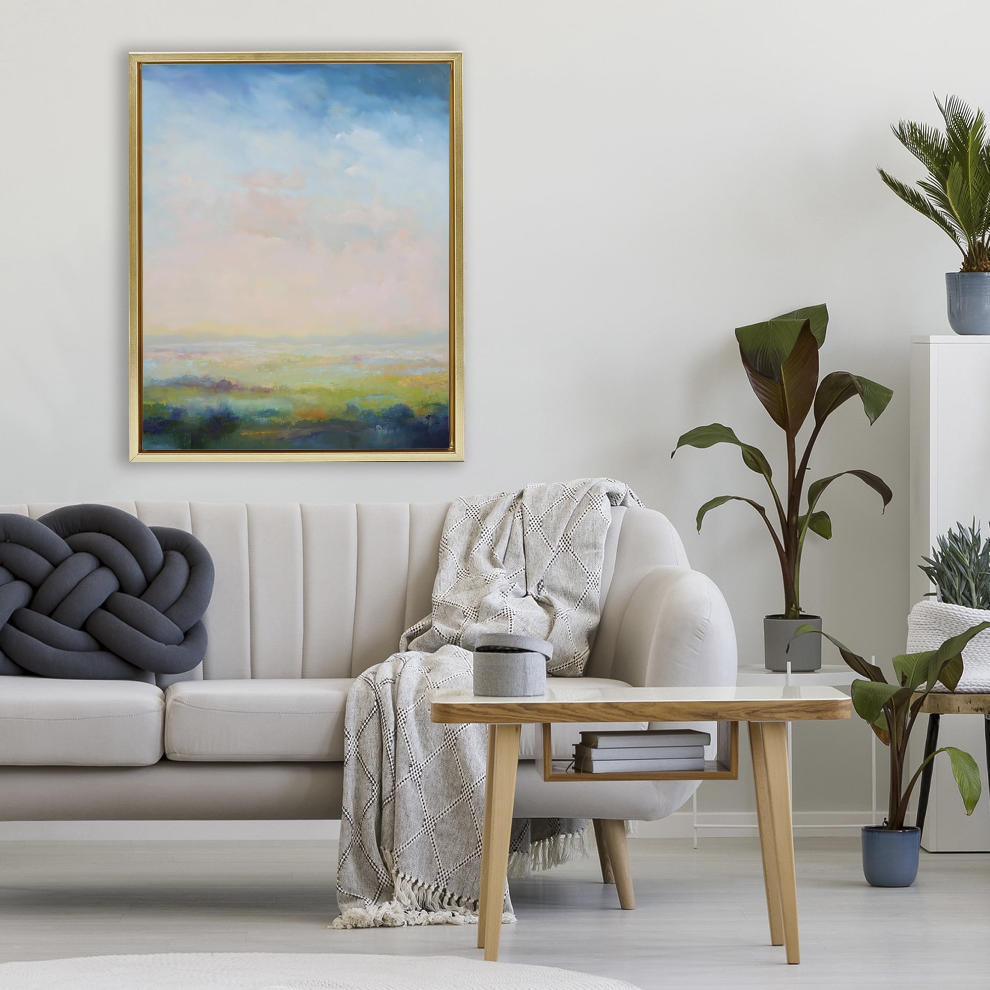Stupell Industries Mystic Marsh Serenity Gold Framed Floater Canvas Wall Art, design by William McCarthy