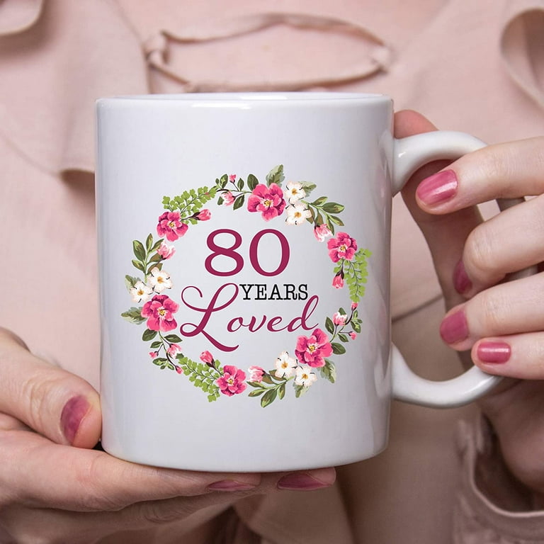 Measuring Cups, Strawberry, 80th Birthday Gift for Women, Grandma