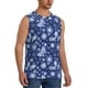 thumbnail image 2 of Fotbe Beautiful Snowflake Butterfly Men's Camiseta sin Mangas Estampada para Hombres, Playera Casual para Gimnasio, Entrenamiento, Playa-Small, 2 of 7