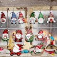 thumbnail image 4 of 24 adornos colgantes de madera de gnomo navideño, decoración colgante de madera para árbol de Navidad, muñeco de Papá Noel de madera, 4 of 4