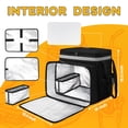 thumbnail image 4 of Mochila Ytonet para entrega de comida, ampliable, con 7 portavasos, color gris, 4 of 7
