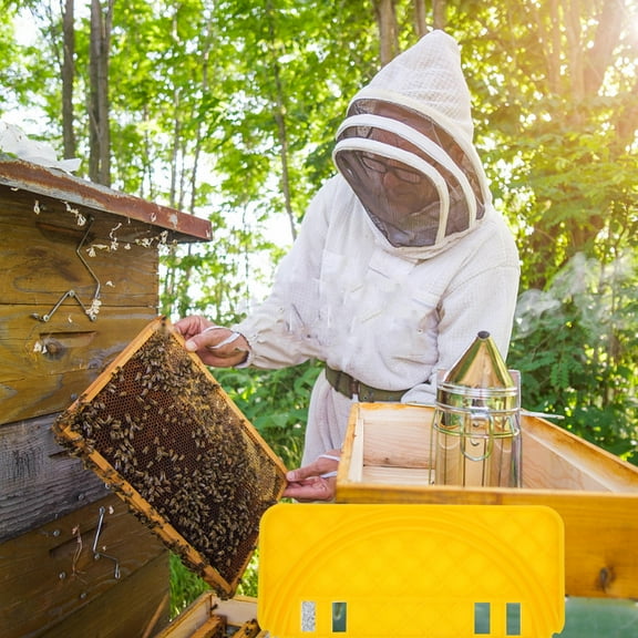Raindrops Plastic Hive Scraper Beekeeper Tool with Uncapping Tank Support for Efficient and Easy Honey Extraction