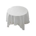 thumbnail image 2 of Cotton Yarn Tassel Tablecloth, Rectangular Coffee Table Cover for Dining Room Living Room Decor, Decorative Table Cloth for Party Wedding Holiday Celebration, 2 of 6