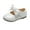 White, variant on Infant Baby Girls Dress Shoes, Toddler Girls Soft Sole Bowknot Flower Shoes Non Slip Princess Wedding Dress Uniform Sneakers Shoes Black 3-6 Months