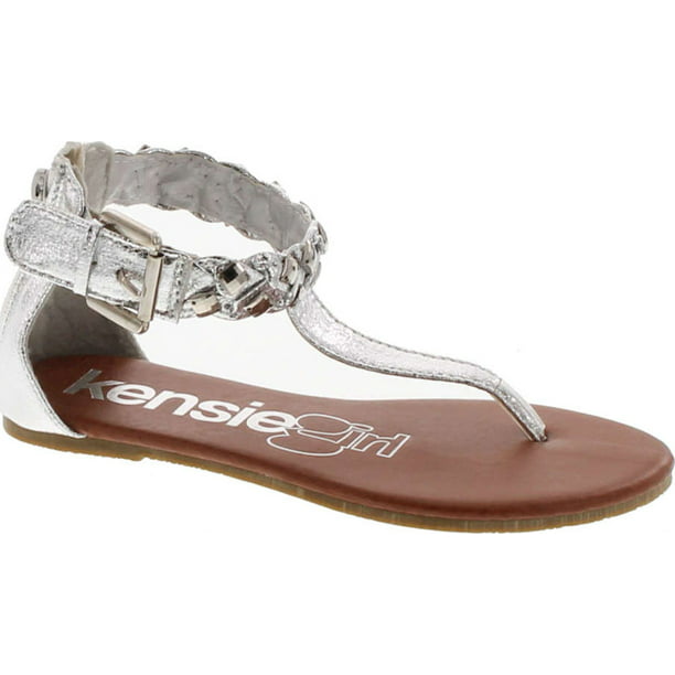 Kensie - Kensie Girl Girls' KG30995M Sandals, Silver, 13 - Walmart.com ...