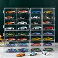 thumbnail image 3 of Caja de almacenamiento de Hot Wheels, modelo de coche de aleación 1:64, juguetes para niños, tomo, tarjeta, estante de colección transparente, 3 of 5