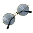 thumbnail image 1 of Qarigey Sun Eyewear Vintage Pragmatic Portable Diseño especial Gafas de sol Marco de metal Estilo novedoso de moda para mujeres Golden, Blue Type3 NO3, 1 of 6