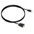 thumbnail image 3 of Cable HDMI a DVI chapado en oro compatible con computadoras, computadoras de escritorio, portátiles, PC, monitores, proyectores, HDTV, Raspberry Pi, Roku, Xbox y más, 3 of 5