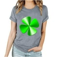 thumbnail image 2 of T-Shirt de la Saint-Patrick pour Femmes Mode Saint-Patrick Imprimé Col Rond Manches Courtes T-Shirt Décontracté Haut T-Shirts de la Saint-Patrick pour Femmes, 2 of 4