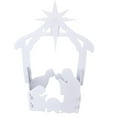 thumbnail image 4 of Escena navideña de Jesús Jadeshay Belén al aire libre 44x27x5cm Valla navideña color Blanco, 4 of 8