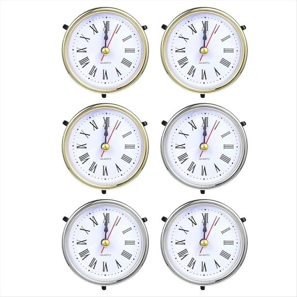 6 Piezas de Reloj para Molde de Resina, Pieza de Reloj con Números Romanos para Molde de Fundición de Resina Epoxi.
