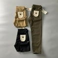 thumbnail image 2 of Men's Loose Solid Color Multi-pocket Slim Fit Wear-resistant Button Zipper Retro Straight Daily Wear Outdoor Men's Overalls, 2 of 6