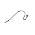 thumbnail image 1 of 100xBrass French Wire Pendiente Gancho Conectores DIY Hallazgos Plata jinwen Ganchos del pendiente, 1 of 4