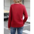 thumbnail image 2 of Christmas Sweaters for Women Christmas Tree Printed Ugly Christmas Sweater Knit Warm Pullover Sweater Shermie, 2 of 9