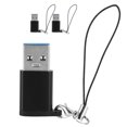 thumbnail image 1 of Adaptateur, 3pcs USB3.0 pour Type Connecteur Type C Adaptateur Frappant Apparence, 1 of 8