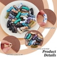 thumbnail image 4 of Kit para hacer 285 cuentas de tubo acrílico para pulseras, cuentas de tubo curvadas, cuentas de acrílico y cuerdas elásticas., 4 of 6