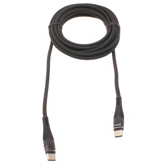10ft PD Cable Type-C to USB-C Charger Cord Power Wire Sync Braided Fast V1D for Samsung Galaxy Tab A 10.1 (2019),View 2 (2019),S9,Plus,S8 Plus,S20,Plus,S10 Plus,Z Flip,XCover FieldPro