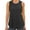 Black, variant on G4Free Lightweight Racerback Workout Tank Tops for Women High Neck Athletic Long Tanks Fast Dry Sleeveless Running Shirts
