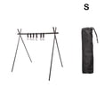 thumbnail image 2 of Soidarity Estante de almacenamiento para acampar, colgador de ropa, estante colgante, herramientas plegables, barbacoa multifuncional, Picnic, carpas Negro/S, 2 of 6