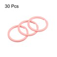 thumbnail image 3 of Unique Bargains 2.1x30mm Split Keychain Rings Flat Key Holder for Organization Pink, 30Pack, 3 of 5