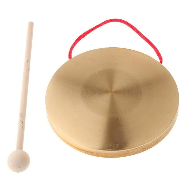 Platillos Gong de 6 Pulgadas, Instrumentos Musicales de Percusión de de Capilla de Cobre Y Latón Hugo Juguetes de percusión de platillos de cobre