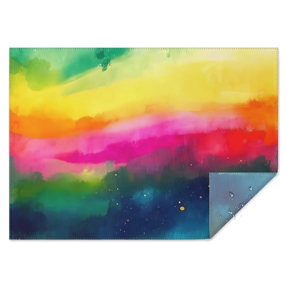 Colorful Tie Dye Wave Pattern Rectangle Tablecloth 60"x84",Waterproof Polyester Rectangle Table Cloth, Wipeable Spillproof Polyester Tablecloth for Dining, Camping, Indoor and Outdoor