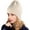 Beige, variant on Womens Winter Beanie Hat Slouchy Knit Hats Soft Warm Ski Skull Cap with Ear Flaps Green