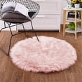 thumbnail image 1 of LAICAIW Pink Round Rug for Girls Bedroom Fluffy Circle Rug 3ft Faux Fur Rug Washable Throw Rug for Living Room Cute Plush Shag Rug Luxury Home Decor, 1 of 7