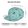 thumbnail image 4 of Hirioo Hawaiian Style for Baseball Cap Men Cap Flat Brim for Men Women Teens Adjustable Baseball Cap, 4 of 7