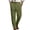 Army Green, variant on Mens Casual Dress Pants Loose Fit Slacks for Men with Belt Loops | Pleated Wide Leg, Old Money Style, Stretch Waist, Zip Fly, Suitable for Fashion, Daily Wear, Travel Khaki