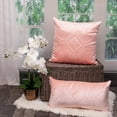 thumbnail image 2 of Parkland Collection Reta Transitional Quilted Pink Throw Pillow, 2 of 7