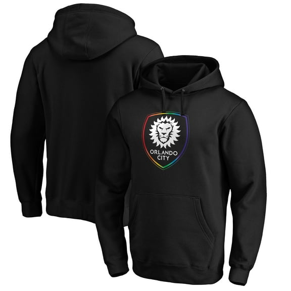 Men's Black Orlando City SC Team Pride Logo Pullover Hoodie