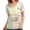 Yellow, variant on Kayannuo Print Nursing Uniforms Scrub for Women Women's Fashion Easter Rabbit Print V-neck Short Sleeve Pocket Workwear Top