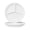 Pure White, variant on Orrhomi 4 Pcs Portion Control Plates, 10" Melamine Divided Plates with 3 Sections, Round Plastic Dinner Diet Plates for Balanced Meals and Weight Loss Sectioned Plate, White