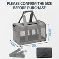 thumbnail image 2 of Small Animal Carrier Bag, Guinea Pig Rabbit Travel Carrier Breathable Mesh Window Pet Portable Hand Bag for Hamster Bird Bunny Bearded Dragon Kitty and Etc (Grey), 2 of 21