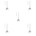 thumbnail image 1 of Naiovety Crystal Pull Chain Extension Lámpara portátil Pull Crystal Pendant Fan Chains para luces de baño 50mm / Scallop Bead Type2 NO2, 1 of 1