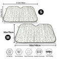 thumbnail image 3 of Haiem Bunny And Bird Car Windshield Sun Shade - Blocks UV Rays Sun Visor Protector, Sunshade to Keep Your Vehicle Cool, Universal Fit SUV Van Sedan-Medium, 3 of 7