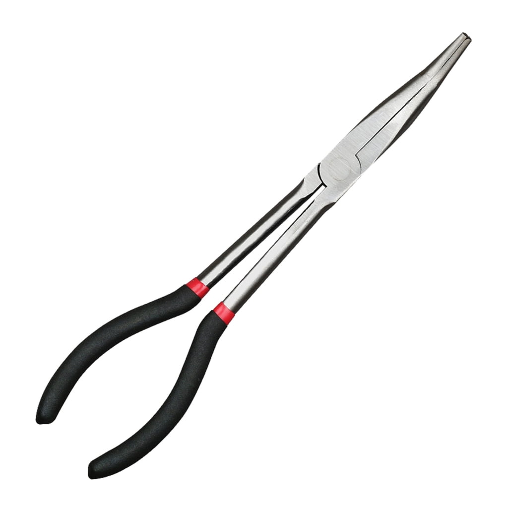 3Pcs 45/25 Degree Bent Extra Long Nose Pliers for Machinist Engineer Hand Tools