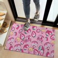 thumbnail image 2 of Strawberry Plants Fruit Dessert Milk Pink Pattern Door Rugs,Washable Non Slip Door Mats Indoor,Decorative Door Mats,Entry Mat Indoor for Entrance,Bedroom,Kitchen,Bathroom,20"x32", 2 of 6