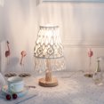 thumbnail image 4 of Macrame Lamp Shade Boho Decor Light Shade for Table Lamp of E27 Light Bulb Adapter Modern Handmade Woven Light Cover for Bedroom Living Room Dorm Office, 4 of 5