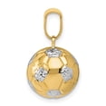 thumbnail image 4 of 14K Gold W/Rhodium Soccer Ball Pendant, 4 of 4