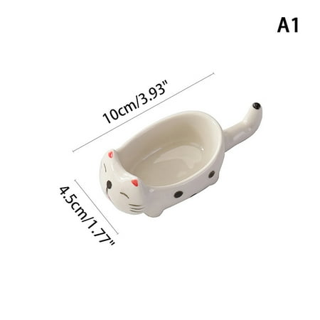 Cute Cat Ceramic Small Dish Mini Mustard Pesto Tomato Ketchup Soy Sauce Dish Seasoning Plates With Handle For Home Restaurant Cute Cat Ceramic Small Dish Mini Mustard Pesto Tomato Ketchup Soy Sauce Dish Seasoning Plates With Handle For Home Restaurant