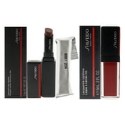 Shiseido LacquerInk LipShine and VisionAiry Gel Lipstick 2 Pc Kit - 0.2 oz Lip Gloss - 304 Techno Red, 0.05 oz Lipstick - 204 Scarlet Rush