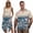 Peach Blossom Waves, variant on Uorisanigo Green Leaf Couples' Outfits Husban and Wife Clothing Short Sleeve Shirt for Men Fashion Hawaiian Tops and Women's Tank Dress Flowy Beach Vacation Sundress